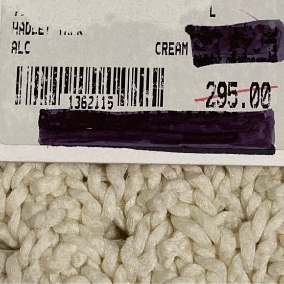 NWT A.L.C. Hadley Cream Sweater Tank - Sz L - Picture 6 of 9